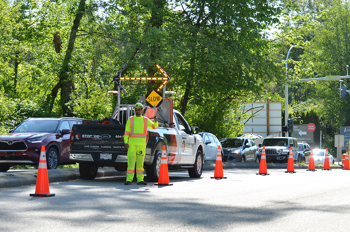 Lane closure technician